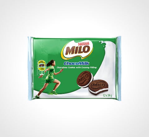 MILO® CHOCOMILK COOKIE SANDWICH 12x34